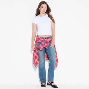 Women’s Low Rise Bootcut Jeans- Wild Fable, medium Wash, Sz.0